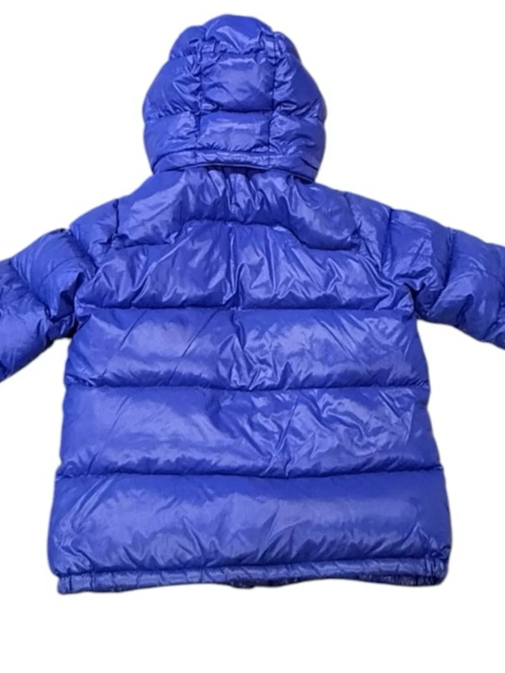 Boys Polo Ralph Lauren Puffer Jacket Removable Hood Royal Blue Pony Size 7
